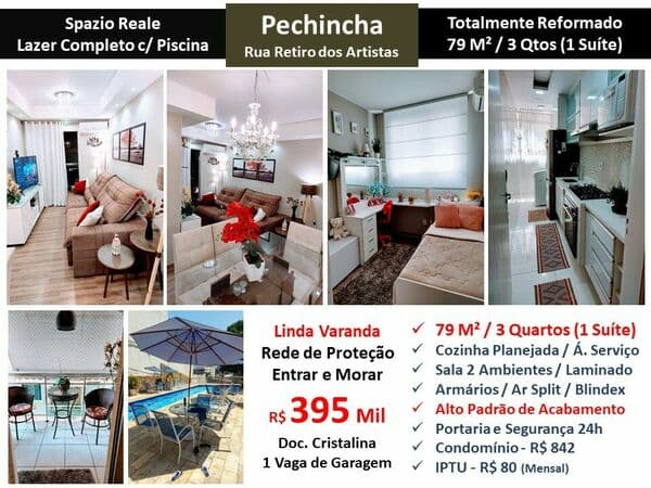Apto JPA Pechincha Spazio Reale 79M²
