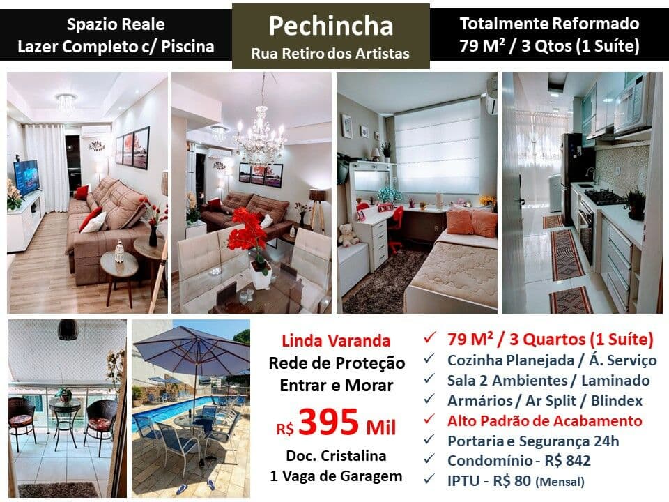Apto JPA Pechincha Spazio Reale 79M²