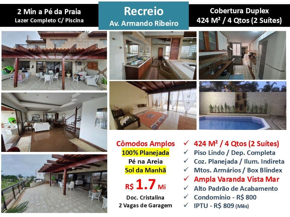 Cob Recreio Gleba B Praia Armando Ribeiro 424M²