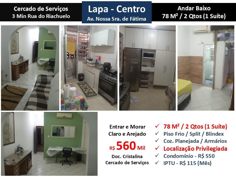 Apto Centro Lapa Nossa Sra. de Fátima 78M²