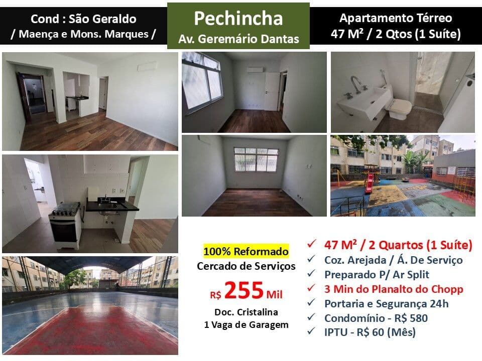 Apto JPA Pechincha Geremário Dantas São Geraldo 47M² Garden