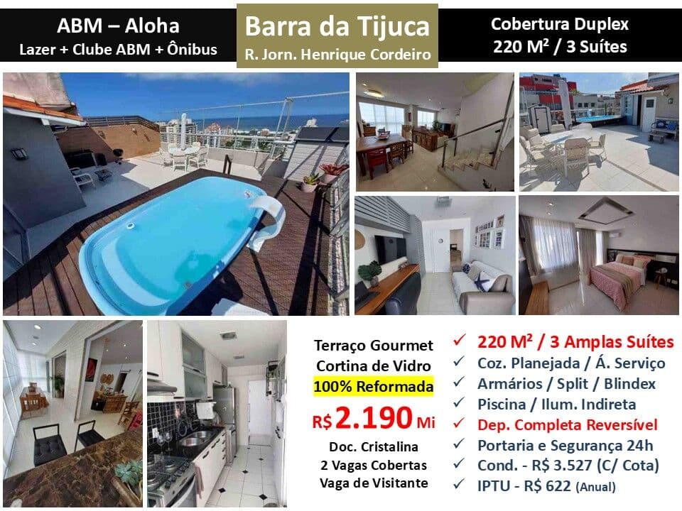 Cob Barra da Tijuca ABM Aloha 220M²