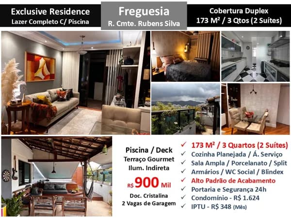 Cob JPA Freguesia Rubens Silva Exclusive Residence 173M²