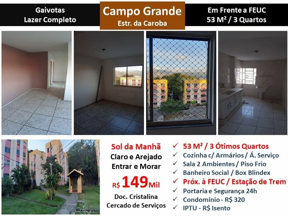 Apto Campo Grande Gaivotas 53M²