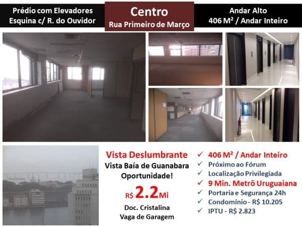 Sala Centro Primeiro de Março 406M²