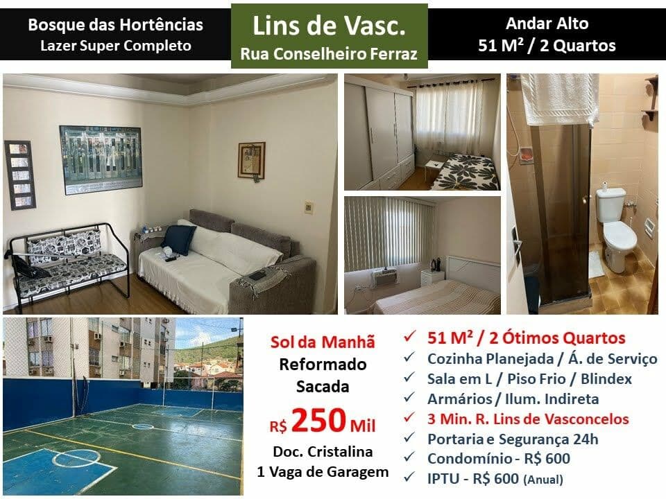 Apto Lins Bosque das Hortências 51M²