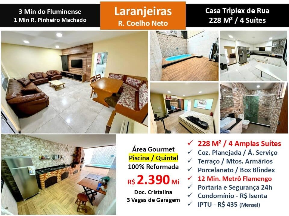 Casa Laranjeiras Coelho Neto 228M²
