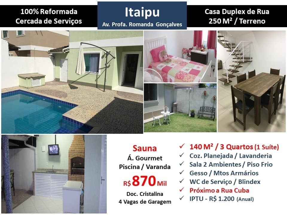 Casa Itaipu Romanda Gonçalves 140M²