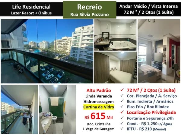 Apto Recreio Zico Life 72M² 4