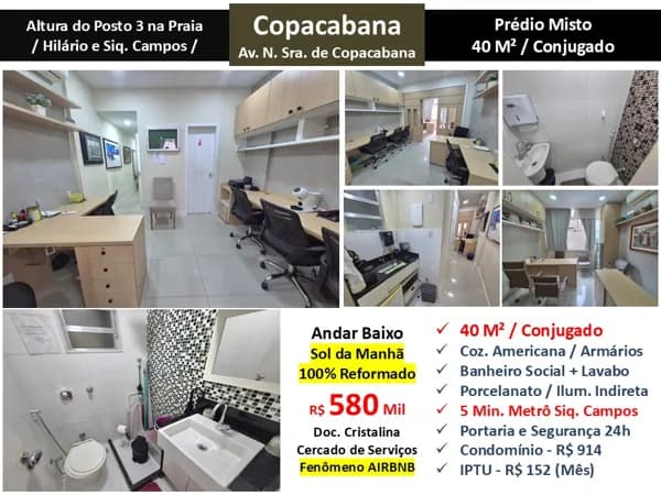 Sala Copacabana N.S. de Copacabana 40M²