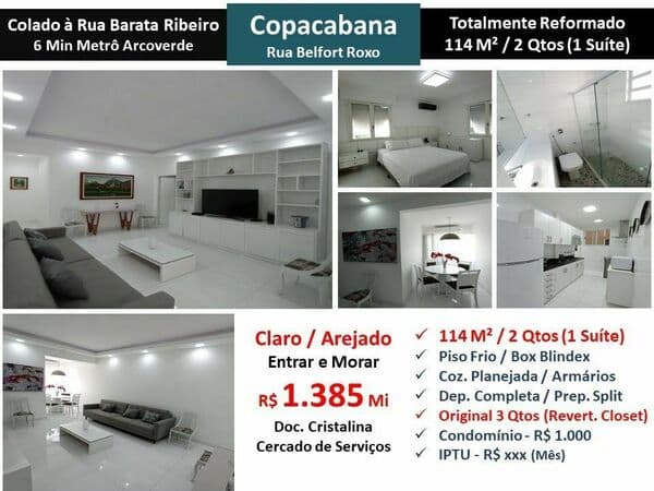 Apto Copacabana Belford Roxo 114M²