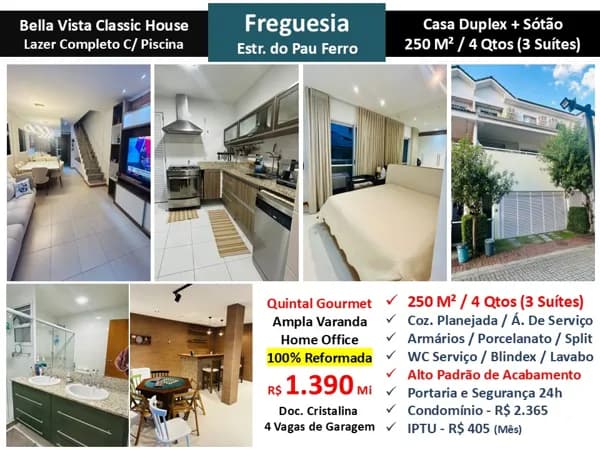 Casa JPA Freguesia Pau Ferro Bella Vista 250M²