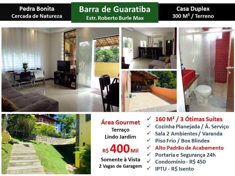 Casa Barra de Guaratiba Pedra Bonita 160M²