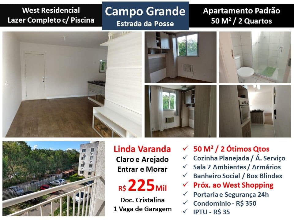 Apto Campo Grande West Residencial 50M²