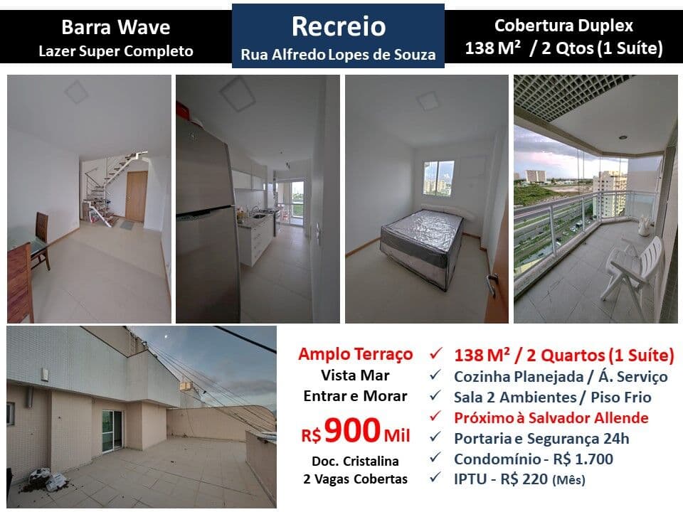 Cob Recreio Barra Wave 138M²