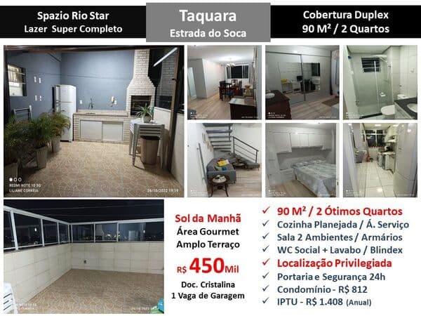 Cob JPA Taquara Spazio Rio Star 90M²