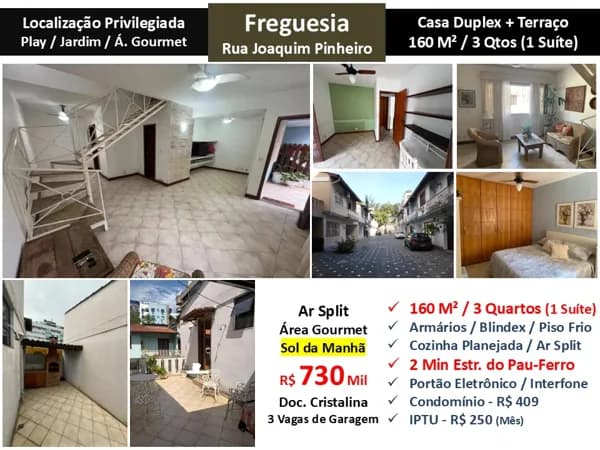 Casa JPA Freguesia Joaquim Pinheiro 160M²