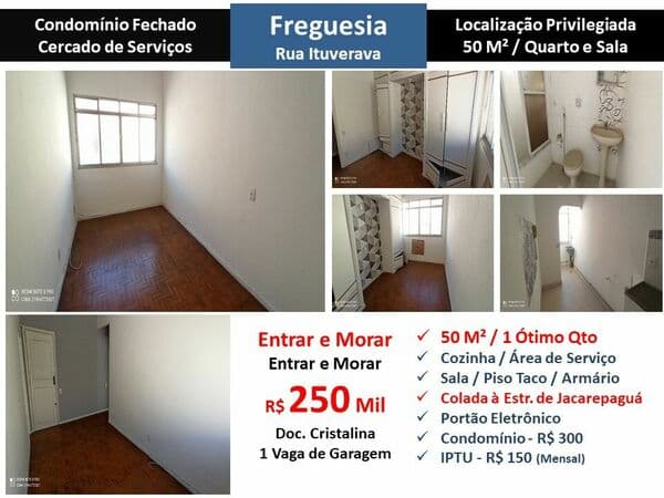 Apto JPA Freguesia Ituverava 50M²