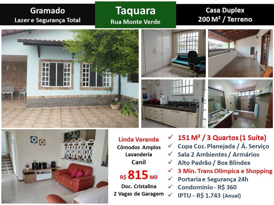 Casa JPA Taquara Gramado 151M²