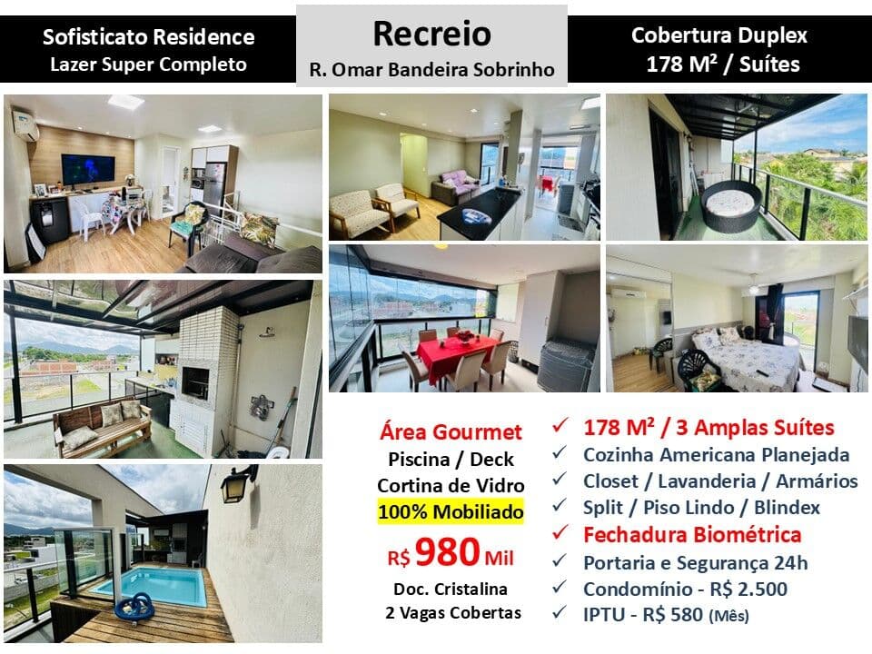 Cob Recreio Zico Sofisticato 178M²