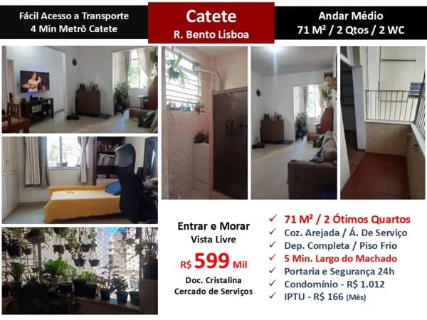 Apto Catete Bento Lisboa 71M²