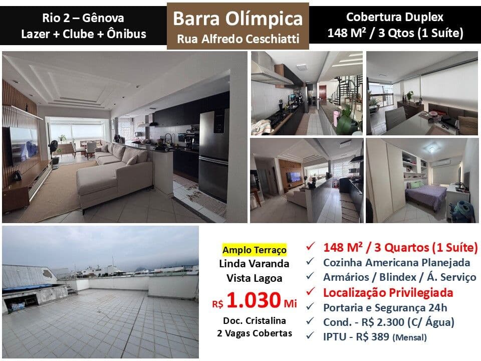 Cob Barra Olímpica Rio 2 Genova 148M²