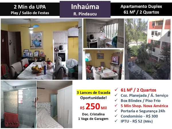 Apto Inhaúma Pindaucu 61M²