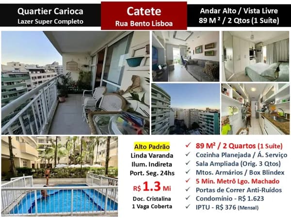 Apto Catete Quartier Carioca 89M²
