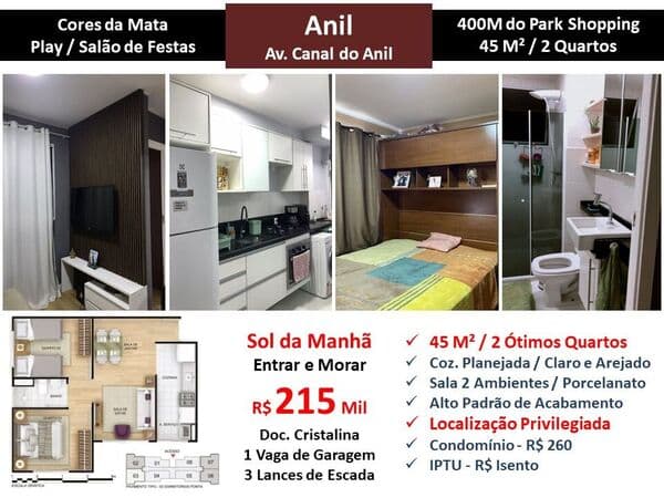 Apto JPA Anil Cores da Mata 45M²