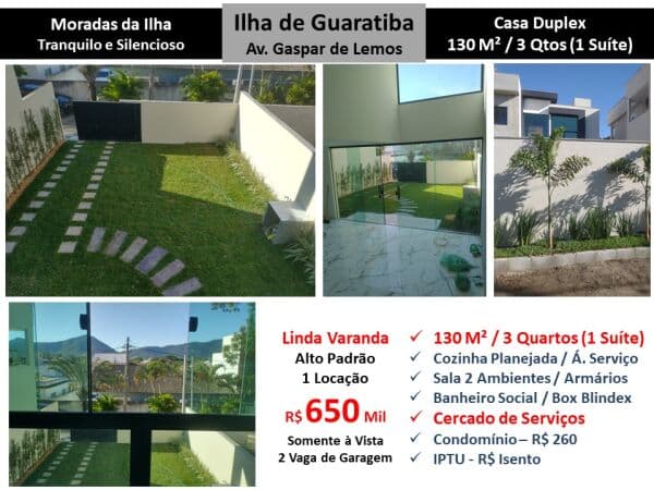 Casa Ilha de Guaratiba Moradas da Ilha 130M²