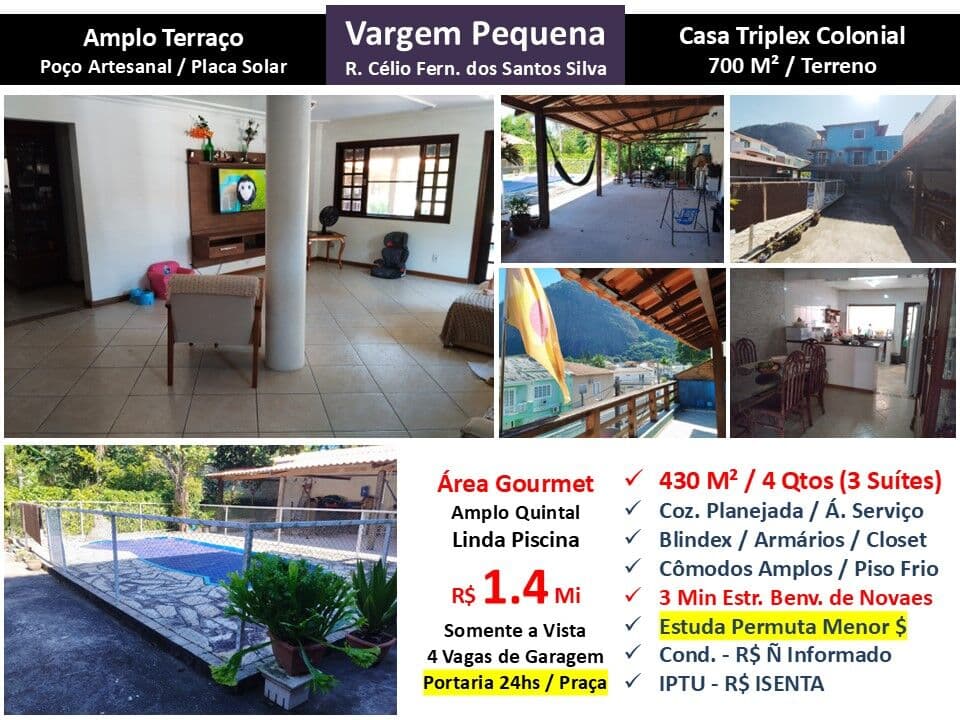 Casa Vargem Pequena Célio Fern. dos Santos Silva 430M²