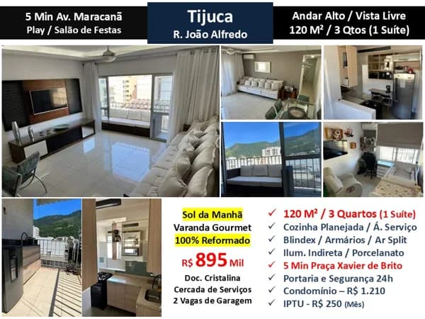 Apto Tijuca João Alfredo 120M²