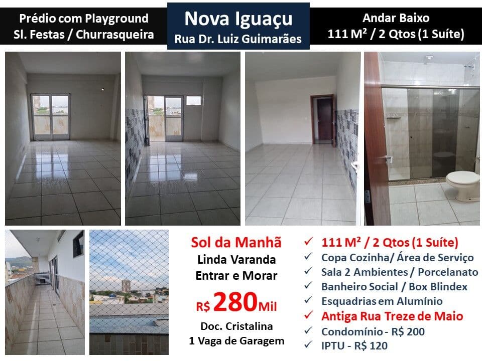 Apto Nova Iguaçu Dr. Luiz Guimarães 111M²