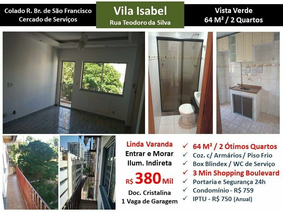 Apto Vila Isabel Teodoro da Silva 64M²