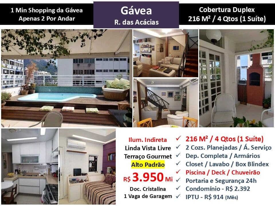 Cob Gavea Acácias 216M²