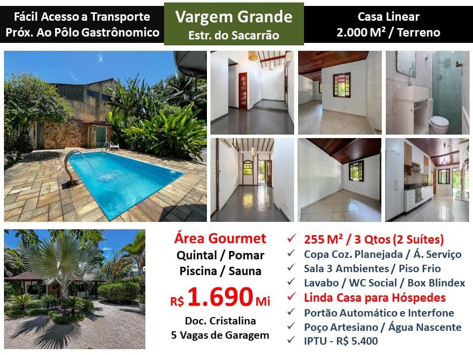 Casa Vargem Grande Sacarrão 255M²