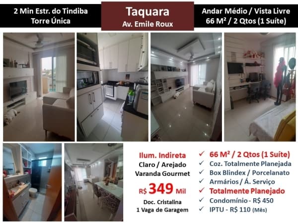Apto JPA Taquara Emile Roux 66M²