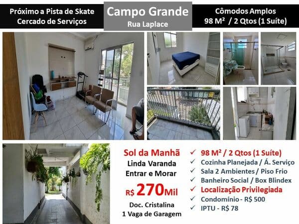 Apto Campo Grande Laplace 98M²