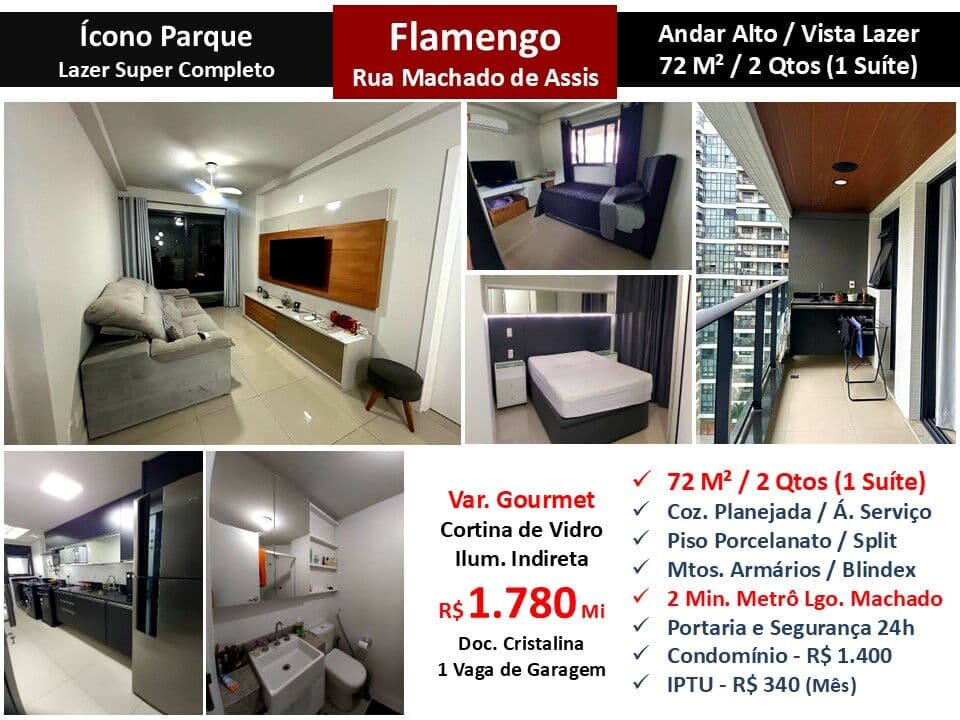 Apto Flamengo Ícono 72M²