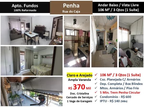 Apto Penha Caja 106M²