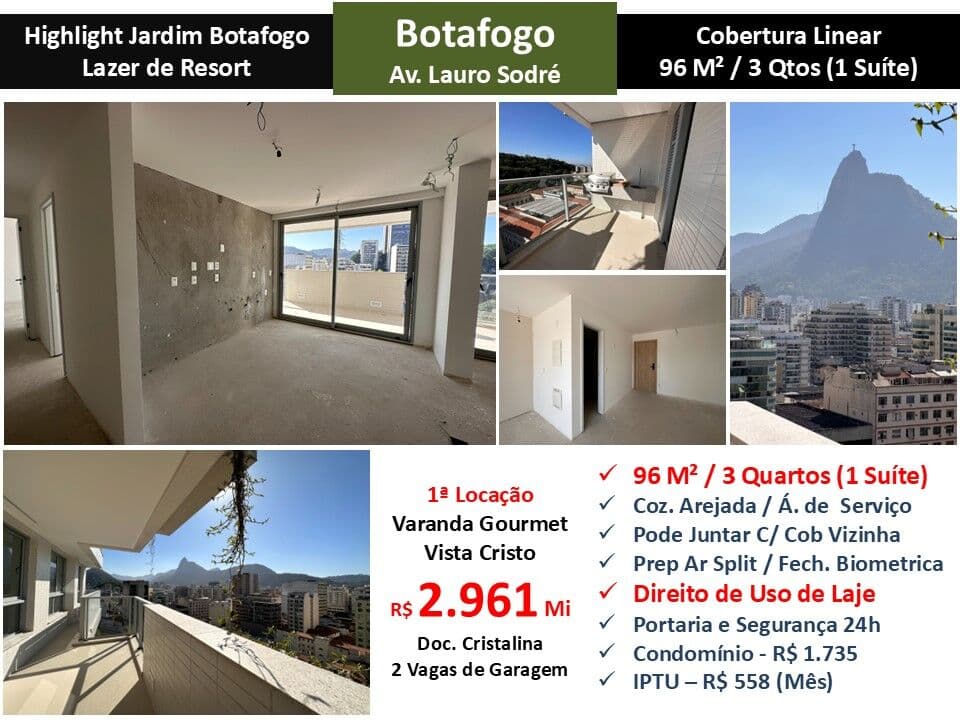Cob Botafogo Highlight Jardim Botafogo 96M² Linear