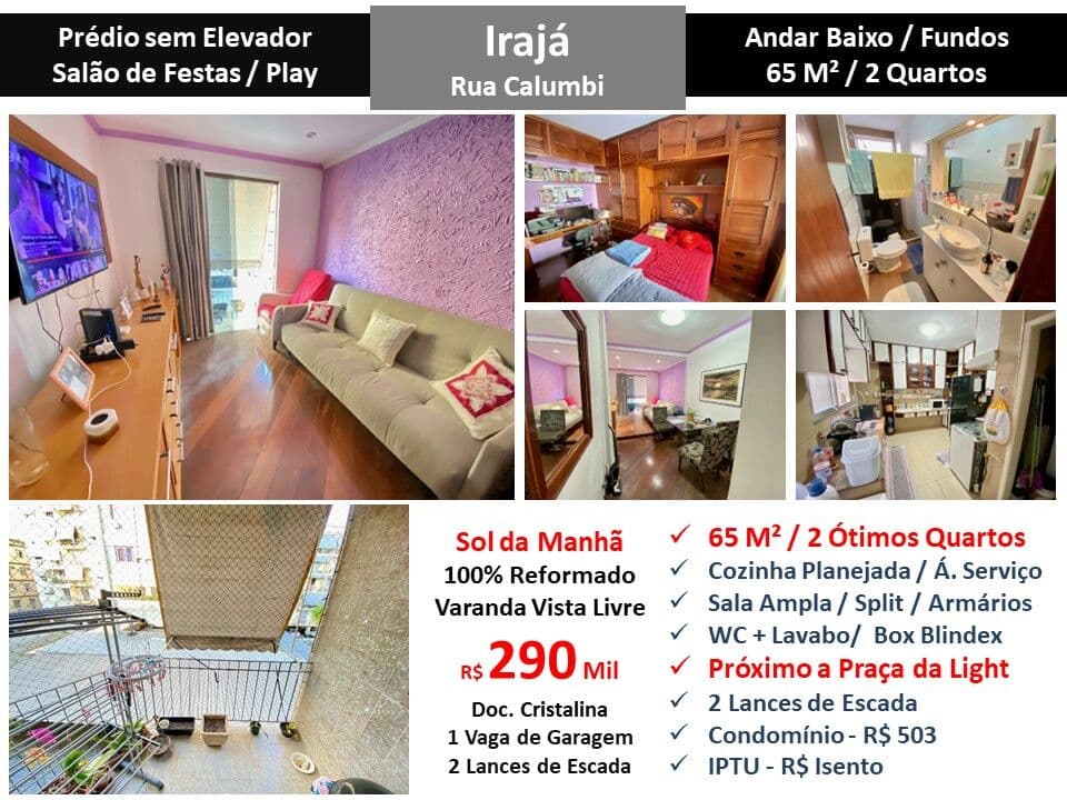 Apto Irajá Calumbi 65M²