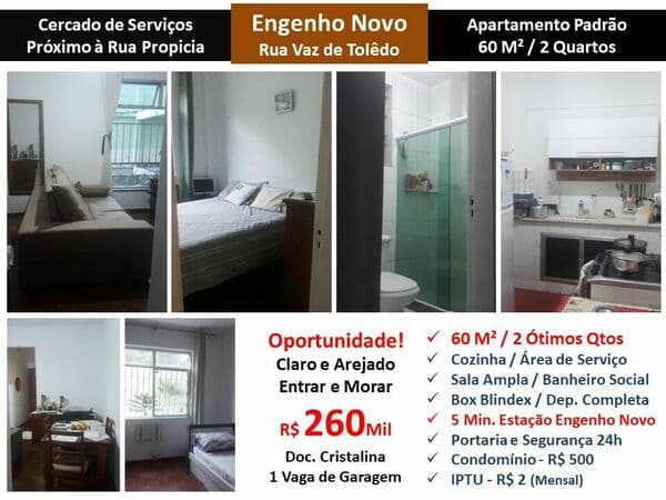 Apto Eng. Novo Vaz de Toledo 60M²