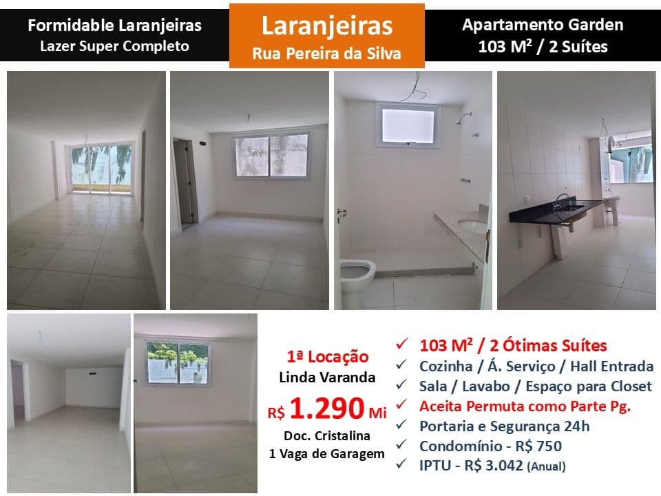 Apto Laranjeiras Formidable 103M²