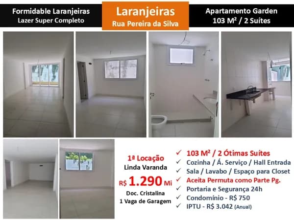 Apto Laranjeiras Formidable 103M²