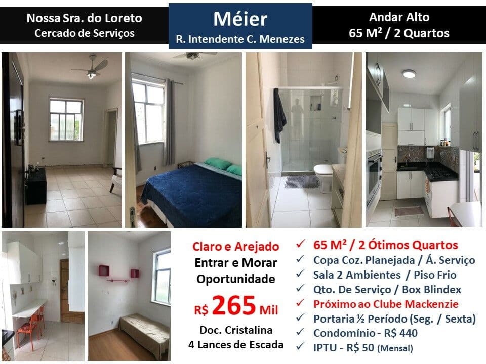 Apto Meier Intendente C. Menezes 65M²