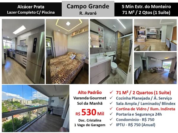 Apto Campo Grande Alcácer Prata 71M²