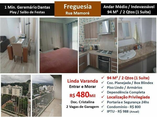 Apto JPA Freguesia Mamoré 94M²
