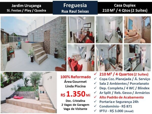 Casa JPA Freguesia Jardim Uruçanga 210M² 2