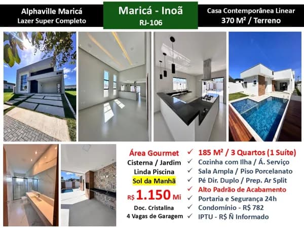 Casa Maricá Alphaville 185M²